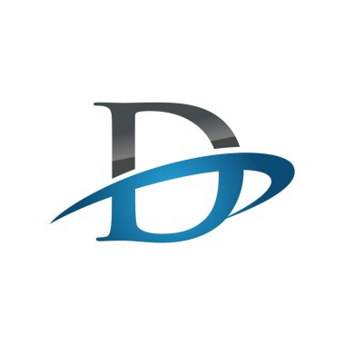 D mavi ilk şirket logosu swoosh