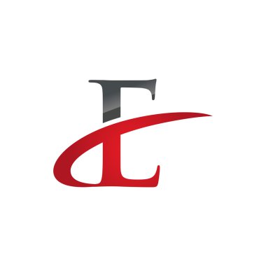 E kırmızı ilk şirket logosu swoosh