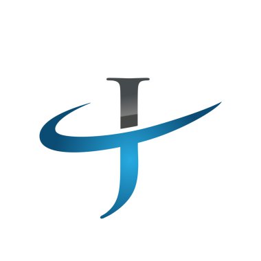 J mavi ilk şirket logosu swoosh