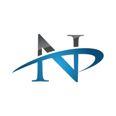 N mavi ilk şirket logosu swoosh