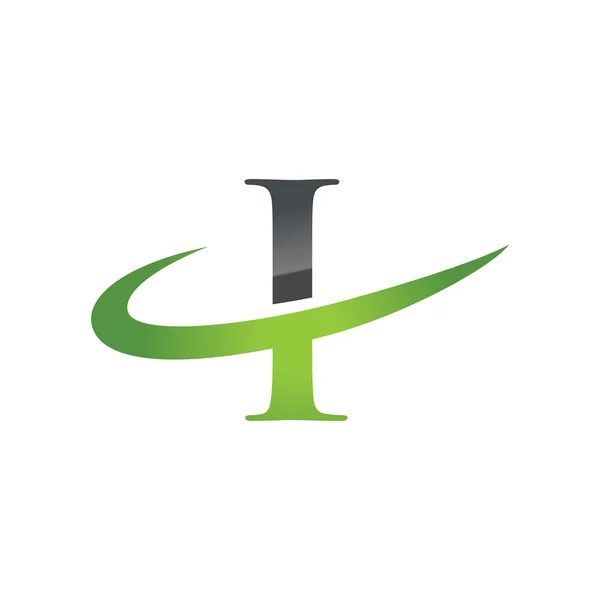 Я зелений початковий логотип компанії — стоковий вектор