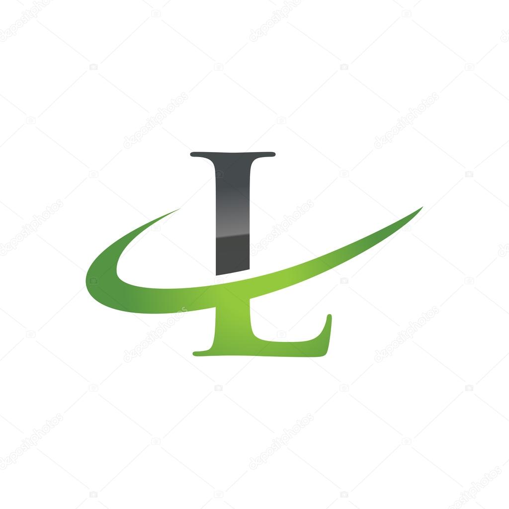 L green Vector company logo for business