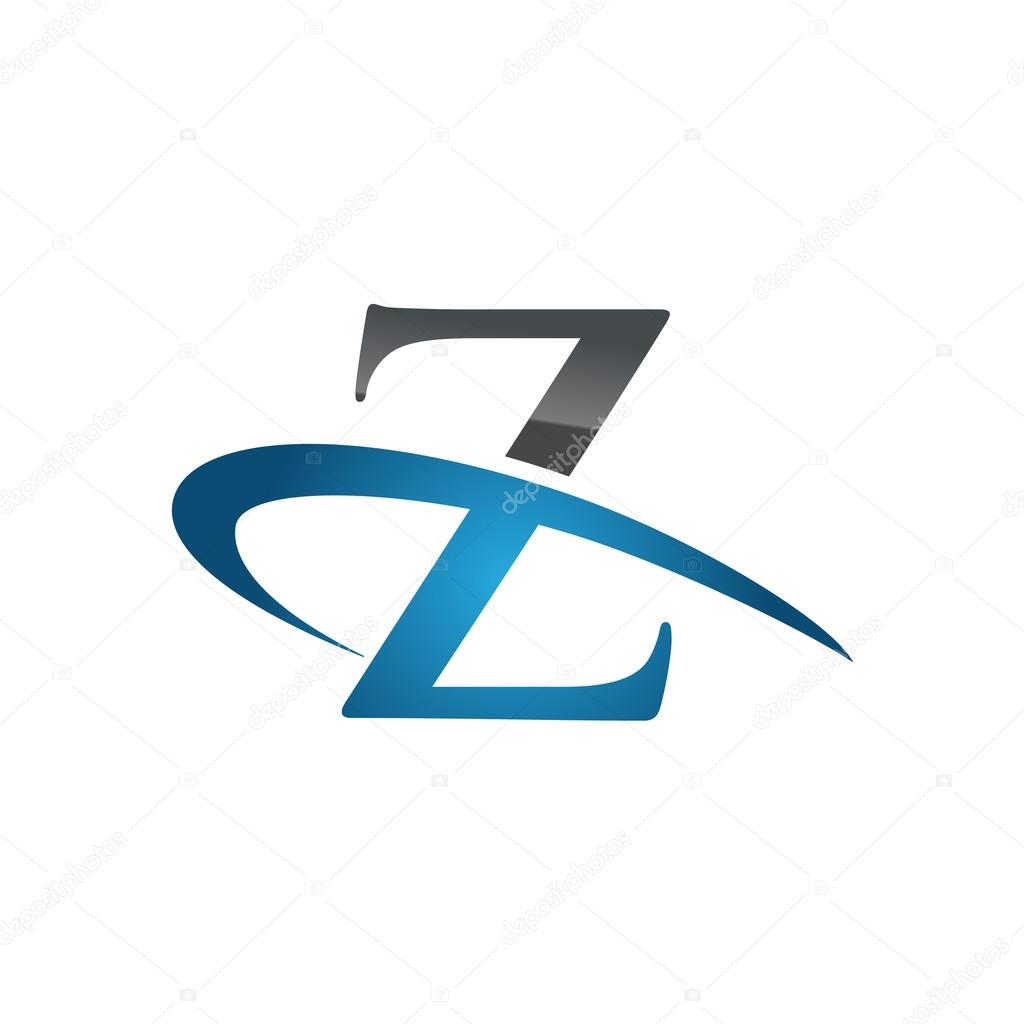 Z blue Vector company logo for business