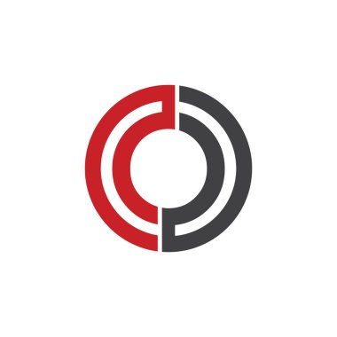 O ilk daire şirket veya O logo kırmızı