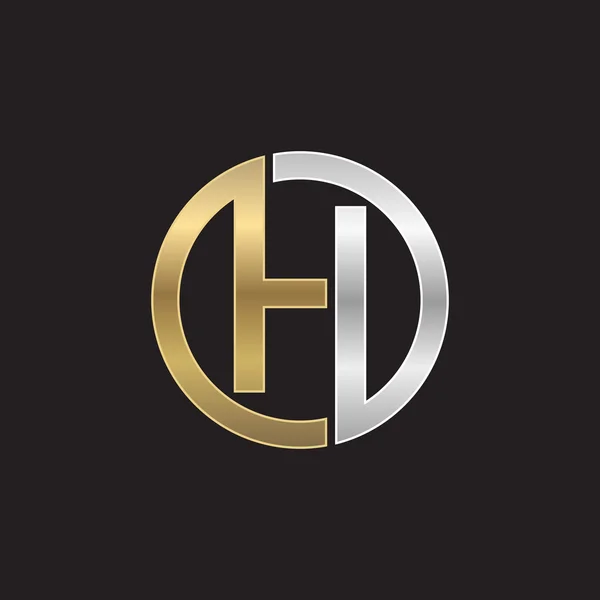 H ilk daire şirket veya Ho Oh logo siyah arka plan