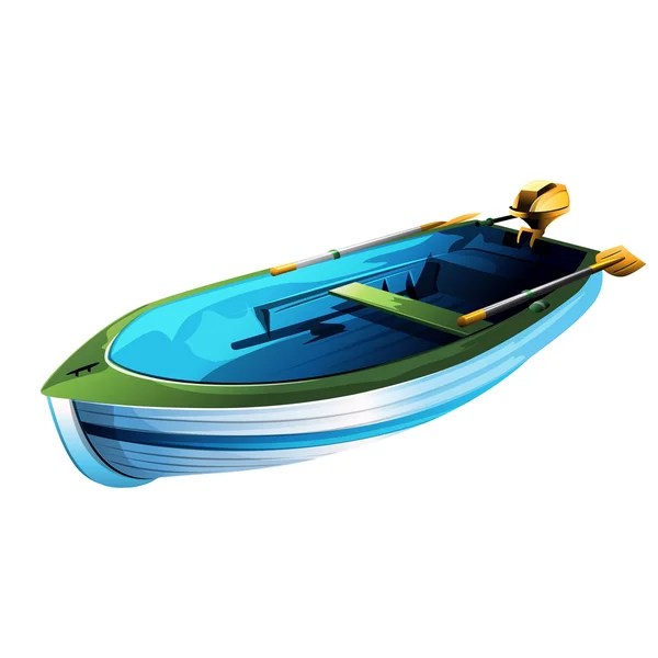 Illustration de bateau d'aviron — Image vectorielle