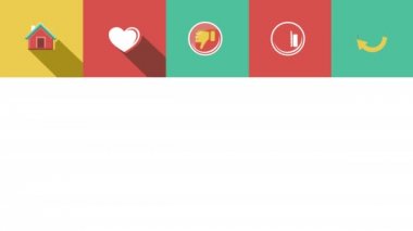Internet ve Web düz Icons Set. 4k.
