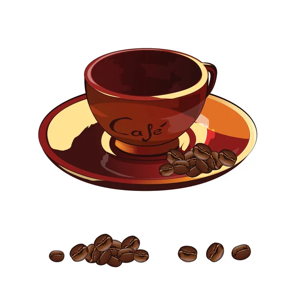 Tazza di caffè illustrazione — Vettoriale Stock