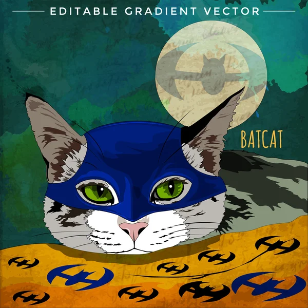 Kediler süper kahramanlar. Batcat