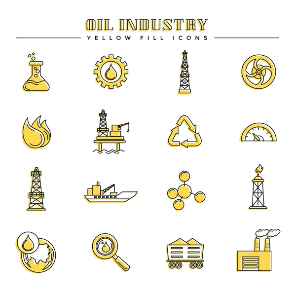 Ölindustrie und Energie — Stockvektor