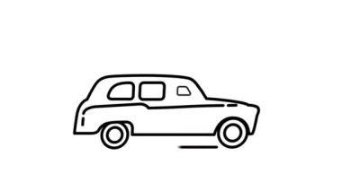 Austin FX4 hat simgesi Alfa Kanalında