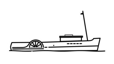 Alfa Kanalında Tekerlekli Buharlı Hat simgesi