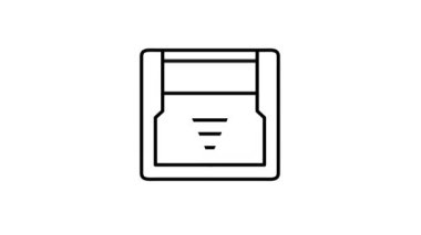 Alfa Kanalındaki Bellek Kartı çizgi simgesi