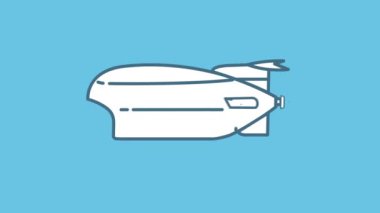 Alfa kanalında Bathyscaphe çizgi simgesi