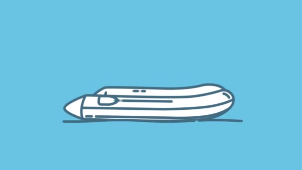 Неймовірна ікона підводного човна на каналі Альфа. — стокове відео