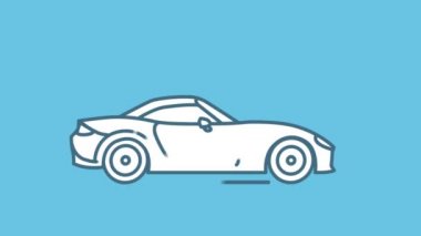 Alfa Kanalında Mazda MX-5 Spyder çizgi simgesi