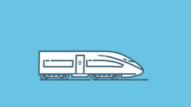 Alpha Channel 'da modern tren lokomotifi simgesi
