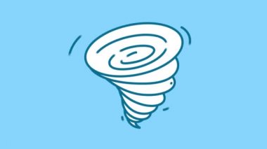 Alfa kanalında tornado hattı simgesi