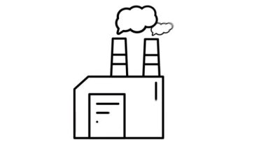 Alpha Channel 'da fabrika çizgisi simgesi