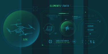 Drone koruma programının sanal arayüzünün tasarımı.