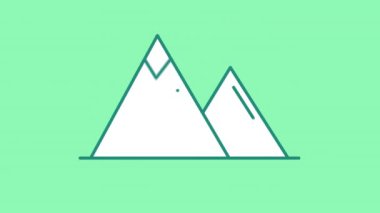 Alfa Kanalında dağ çizgisi simgesi