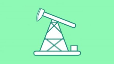 Alfa Kanalında Petrol Pompası çizgisi simgesi