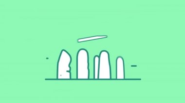 Alfa Kanalı 'ndaki Stonehenge çizgi simgesi
