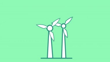 Alpha Channel 'da yel değirmenleri çizgisi simgesi