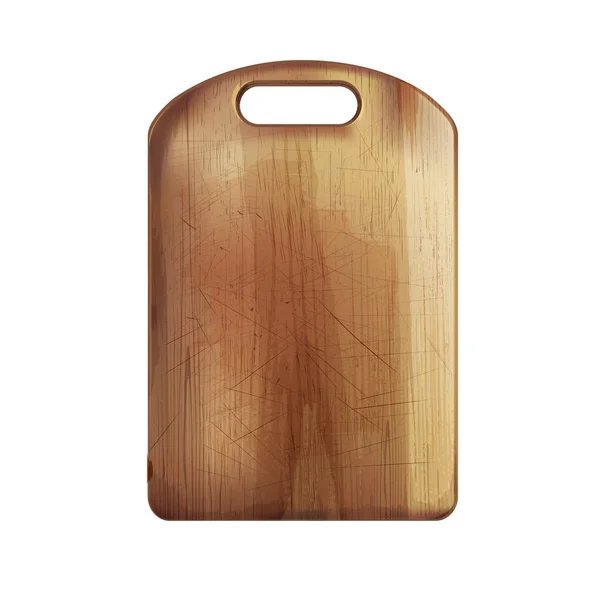 Wooden cutting board on a white background. — Stock Photo, Image