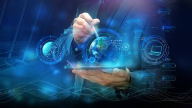 Sanal bilgi elemanları ve Dünya hologramı ile iş geçmişi.