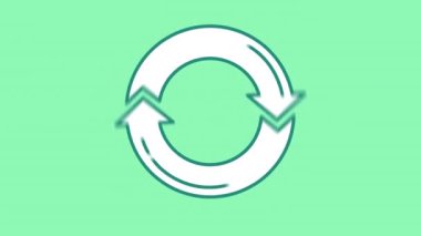 Alfa Kanalında Oklar Çemberi çizgi simgesi