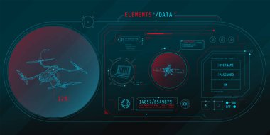 Drone koruma programının sanal arayüzünün tasarımı.