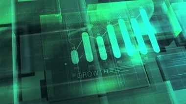 Büyüme bilgi dizisi ile iş arkaplanı.