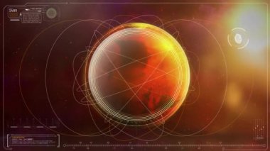 Mars gezegeninin arka planına ilişkin bilgi verileri.