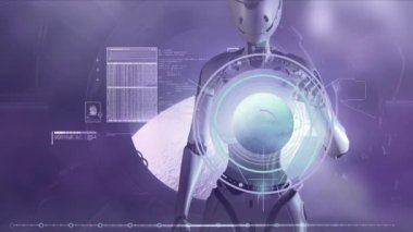 Uzaylı bir robot ayın yörüngesinde verilerle çalışıyor..