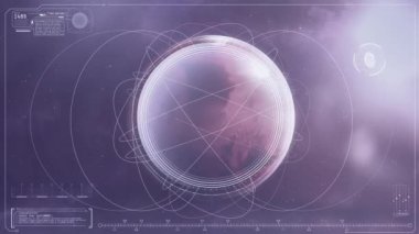 Mars gezegeninin arka planına ilişkin bilgi verileri.