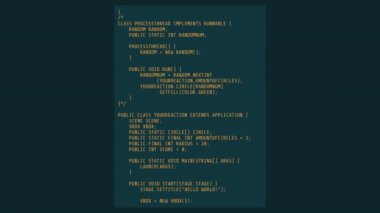 Soyut kodlu dikey canlandırma bloğu.