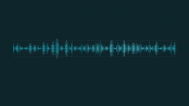 Анімація аудіо спектру, що складається з смуг . — стокове відео
