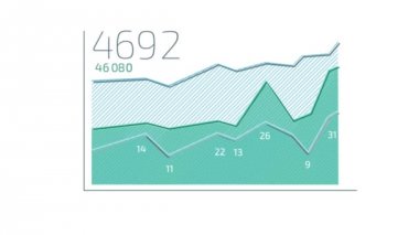 Düz animasyonlu simgeler iş Infographics