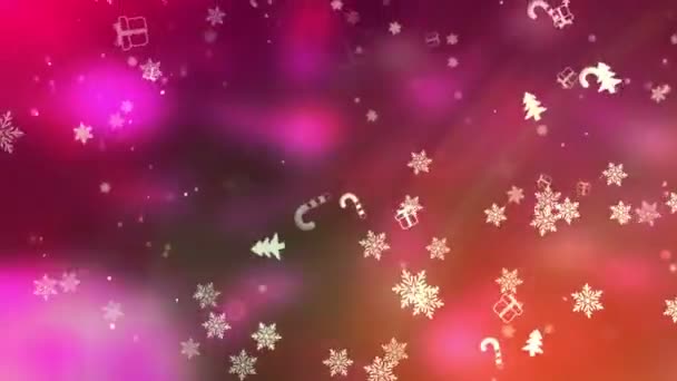 Hintergrund zu Weihnachten und Neujahr — Stockvideo