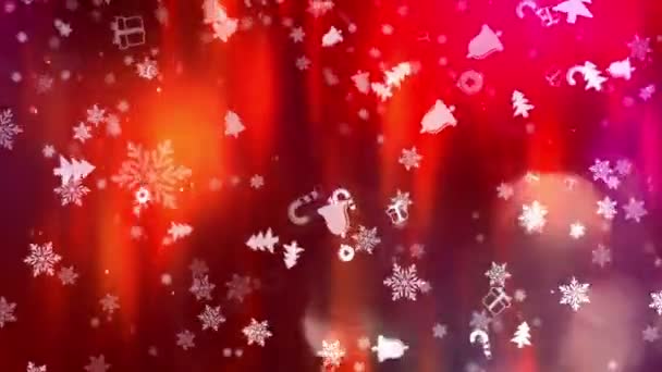 Hintergrund zu Weihnachten und Neujahr — Stockvideo