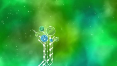 Ekolojik simgeler ağaç. Geri dönüşüm, azaltmak, yeniden