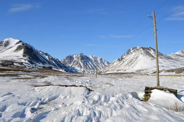 Hory v údolí Čukotka — Stock fotografie