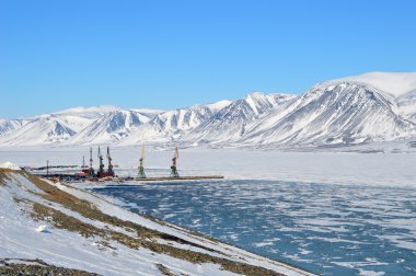 Çukotka deniz ticaret limanda