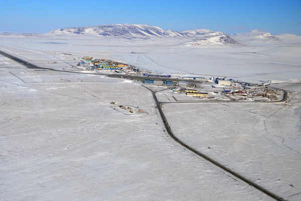 Anadyr şehirden bir uçak