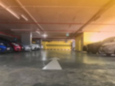 Tayland 'daki kapalı otopark binasının bulanıklığı