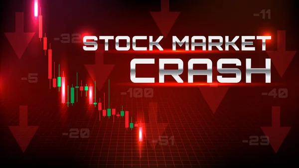 Abstrakter Hintergrund Des Börsencrashs Mit Allen Sektoren — Stockvektor