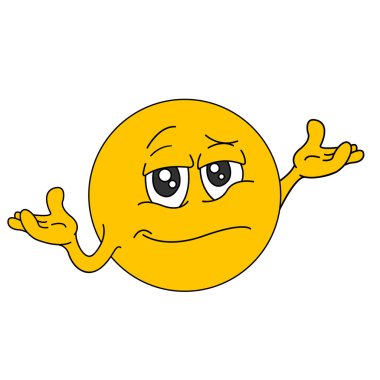 İfadeler. Emoji. Simgeler gülümse. İzole illüstrasyon