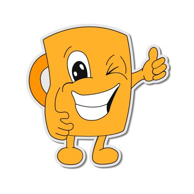 İfadeler. Emoji. Simgeler gülümse. İzole illüstrasyon