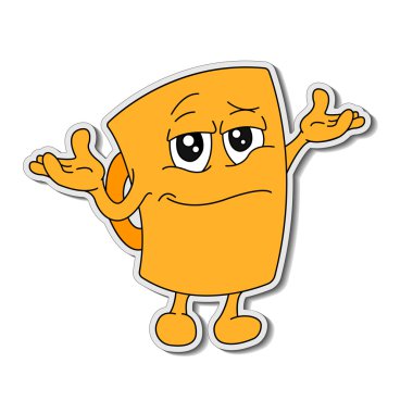 İfadeler. Emoji. Simgeler gülümse. İzole illüstrasyon